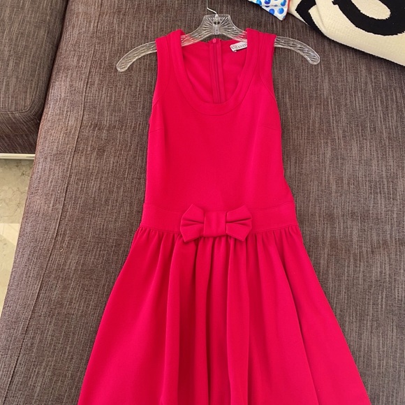 HOT PINK RED VALENTINO DRESS - Picture 1 of 8